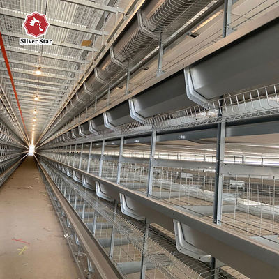 Hot Dipped Galvanized Steel 8 Tiers High Density Full Automatic Operation Battery Chicken Cage Poultry Farming Equipment