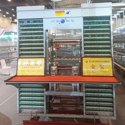 4 Layers 2mm Battery Cage Poultry Egg Collection System ISO9001 Certificated