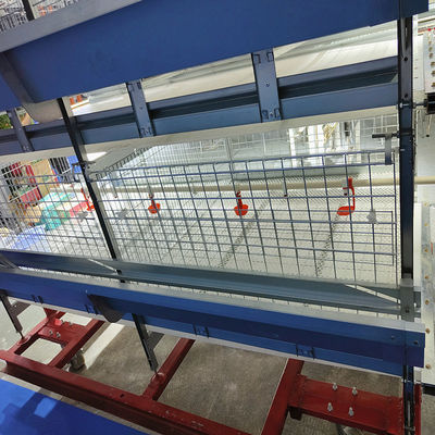 Modern Poultry Battery Cage , SGS 3/4 Floors 150 Broiler Chicken Farming Equipment