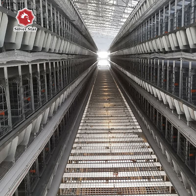 Hot-Dip Galvanized H-Type Layer Cage System Fully Automatic Poultry Farming Equipment with 15–20 Year Lifespan