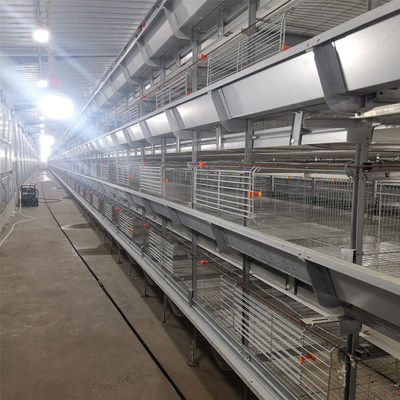 Hot Galvanized Battery Chicken Cage For Broiler 17 Chicks / Cell