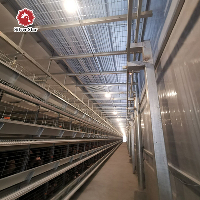 108 chickens High Brood Survival Rate Broiler Cage System For Little Chick