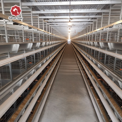 Wire Mesh H Type Egg Layer Battery Poultry Cage